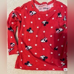 Disney x Gap Mickey Mouse Minnie Mouse Red w/ Stars PJ Set 🐭